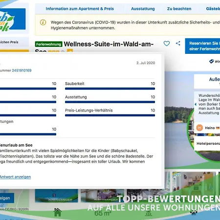 Jagd-angler-suite-04-im-wald-am-see Apartmán *